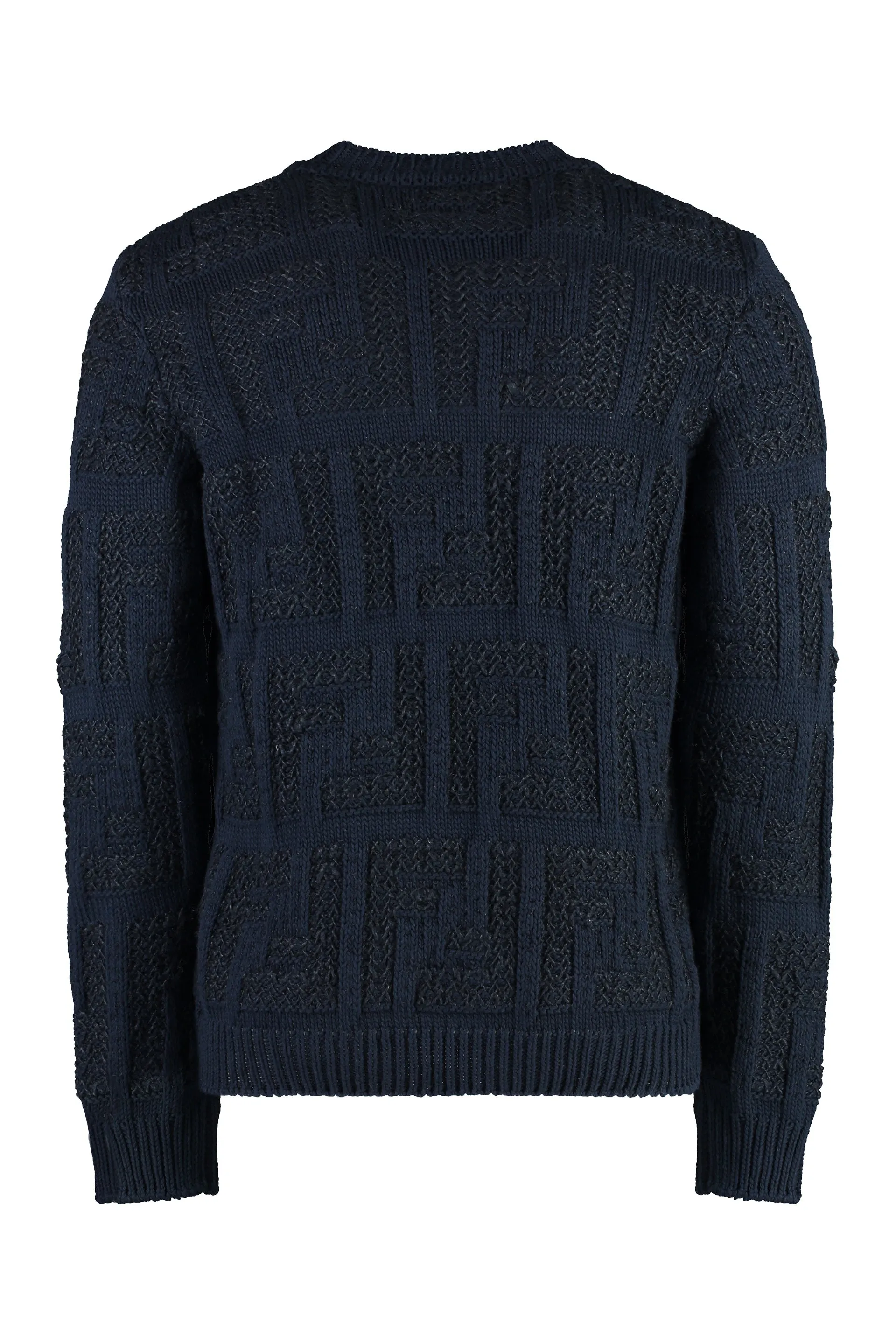 Fendi Maglione girocollo in misto cotone