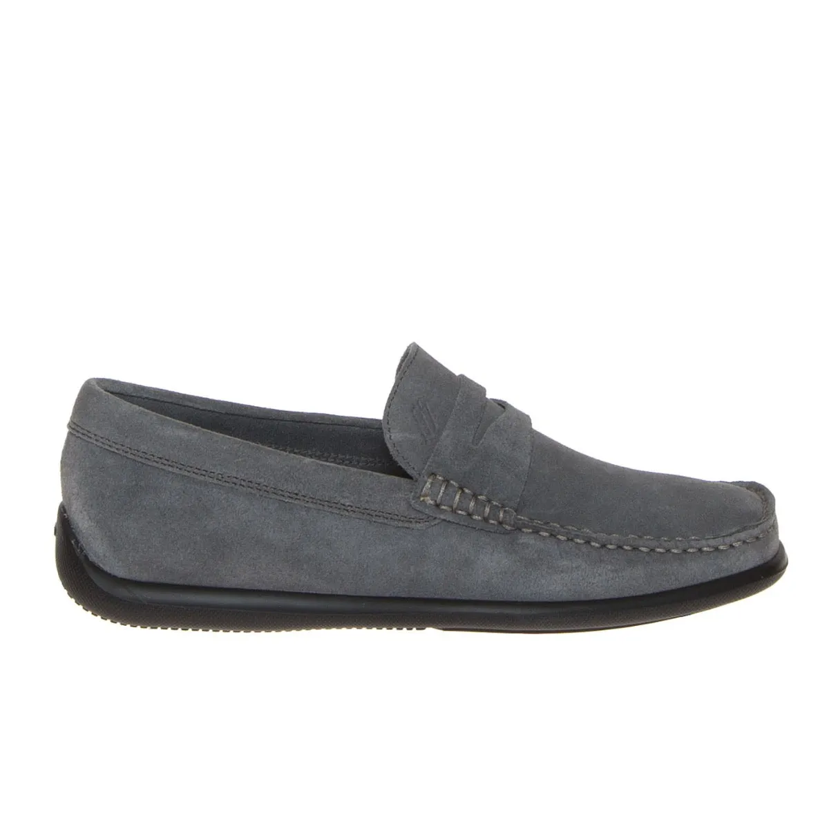 FRAU 14D2 MOCASSINO MASCHERINA CAMOSCIO GRIGIO  