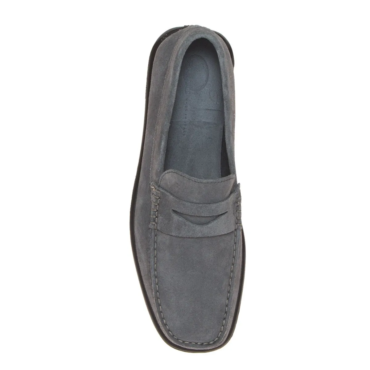 FRAU 14D2 MOCASSINO MASCHERINA CAMOSCIO GRIGIO  