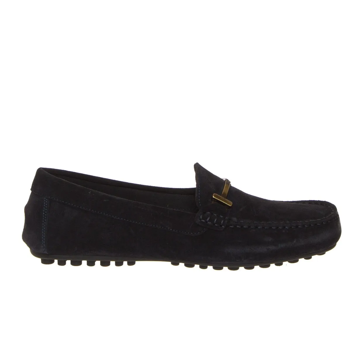 FRAU 31D4 MOCASSINO MORSETTO CAMOSCIO BLU  