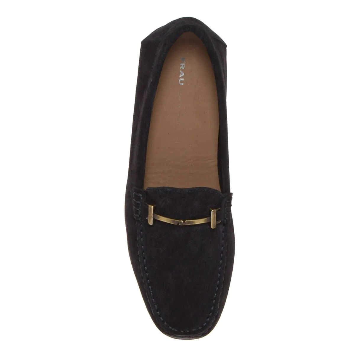 FRAU 31D4 MOCASSINO MORSETTO CAMOSCIO BLU  