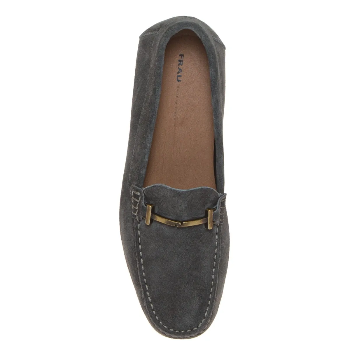 FRAU 31D4 MOCASSINO MORSETTO CAMOSCIO GRIGIO  