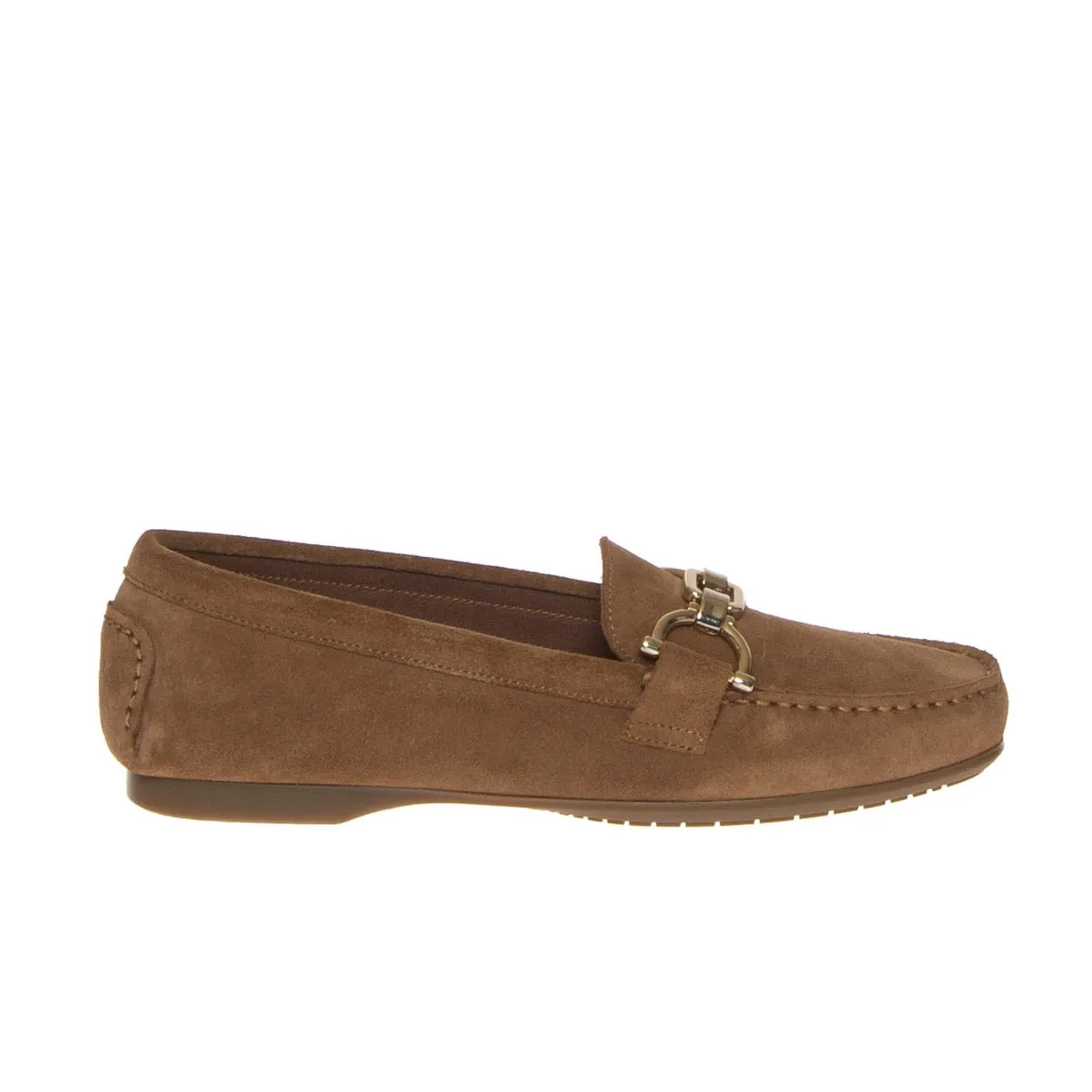 FRAU 68D6 MOCASSINO CAMOSCIO MARRONE  