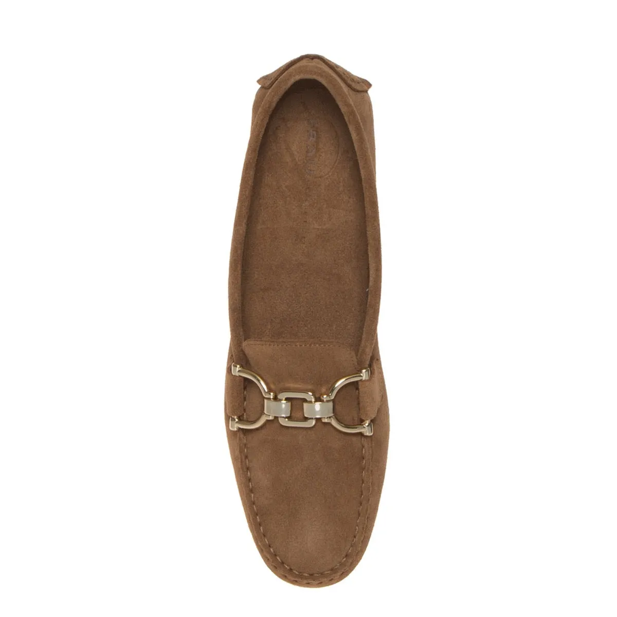 FRAU 68D6 MOCASSINO CAMOSCIO MARRONE  