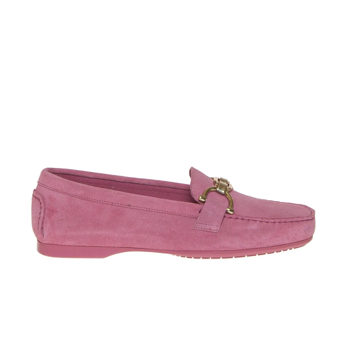 FRAU 68D6 MOCASSINO CAMOSCIO ROSA  