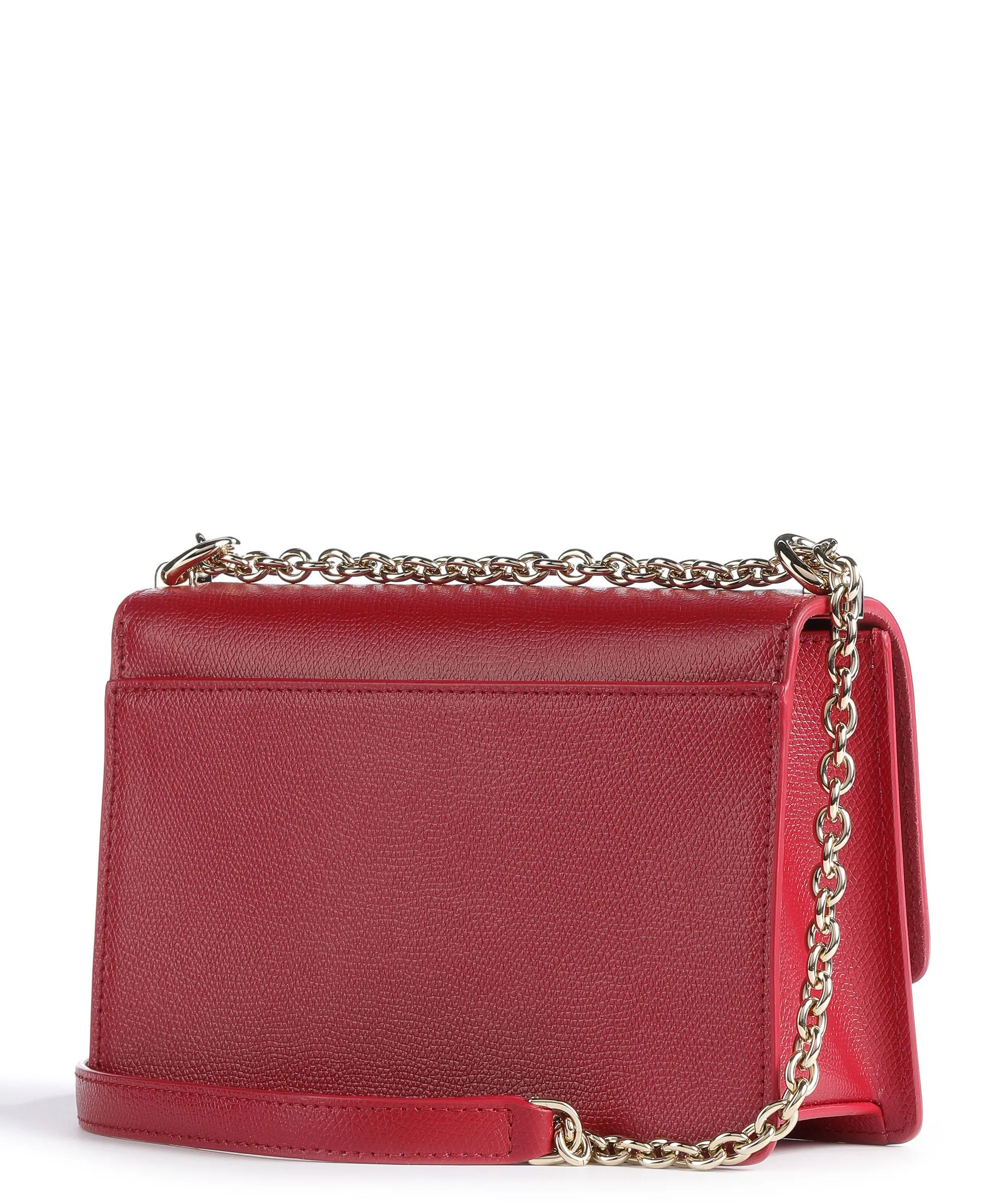  Furla 1927 Mini Borsa a spalla pelle di vacchetta grana rosso  
