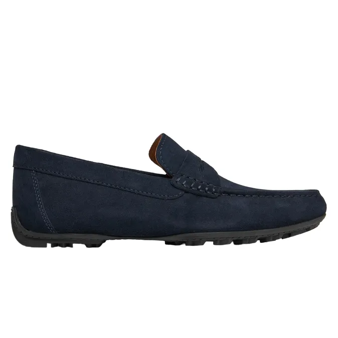 Geox Men's moccasin shoe in suede Kosmopolis + Grip U35CFB00020C4064 blue