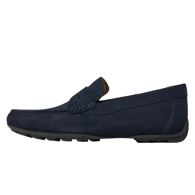 Geox Men's moccasin shoe in suede Kosmopolis + Grip U35CFB00020C4064 blue