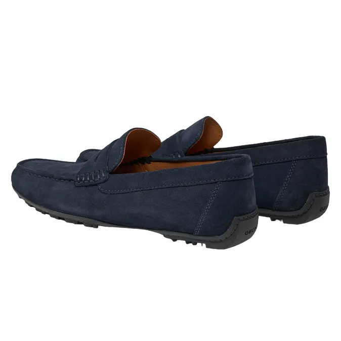 Geox Men's moccasin shoe in suede Kosmopolis + Grip U35CFB00020C4064 blue