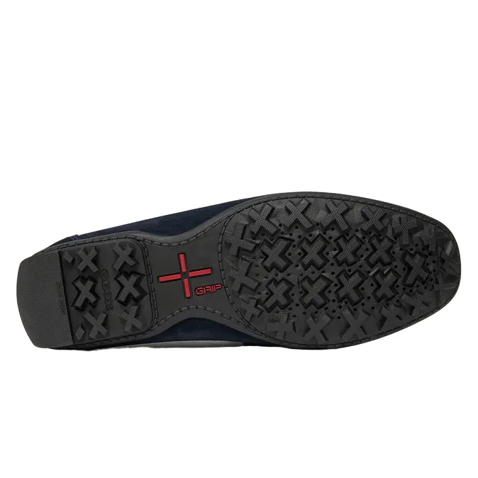 Geox Men's moccasin shoe in suede Kosmopolis + Grip U35CFB00020C4064 blue