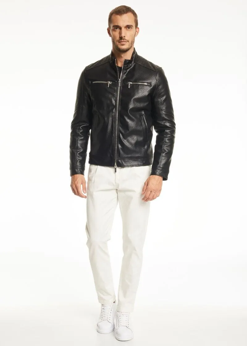 Giacca in eco pelle