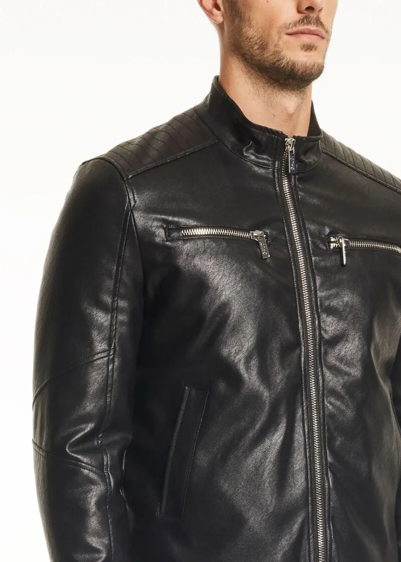 Giacca in eco pelle