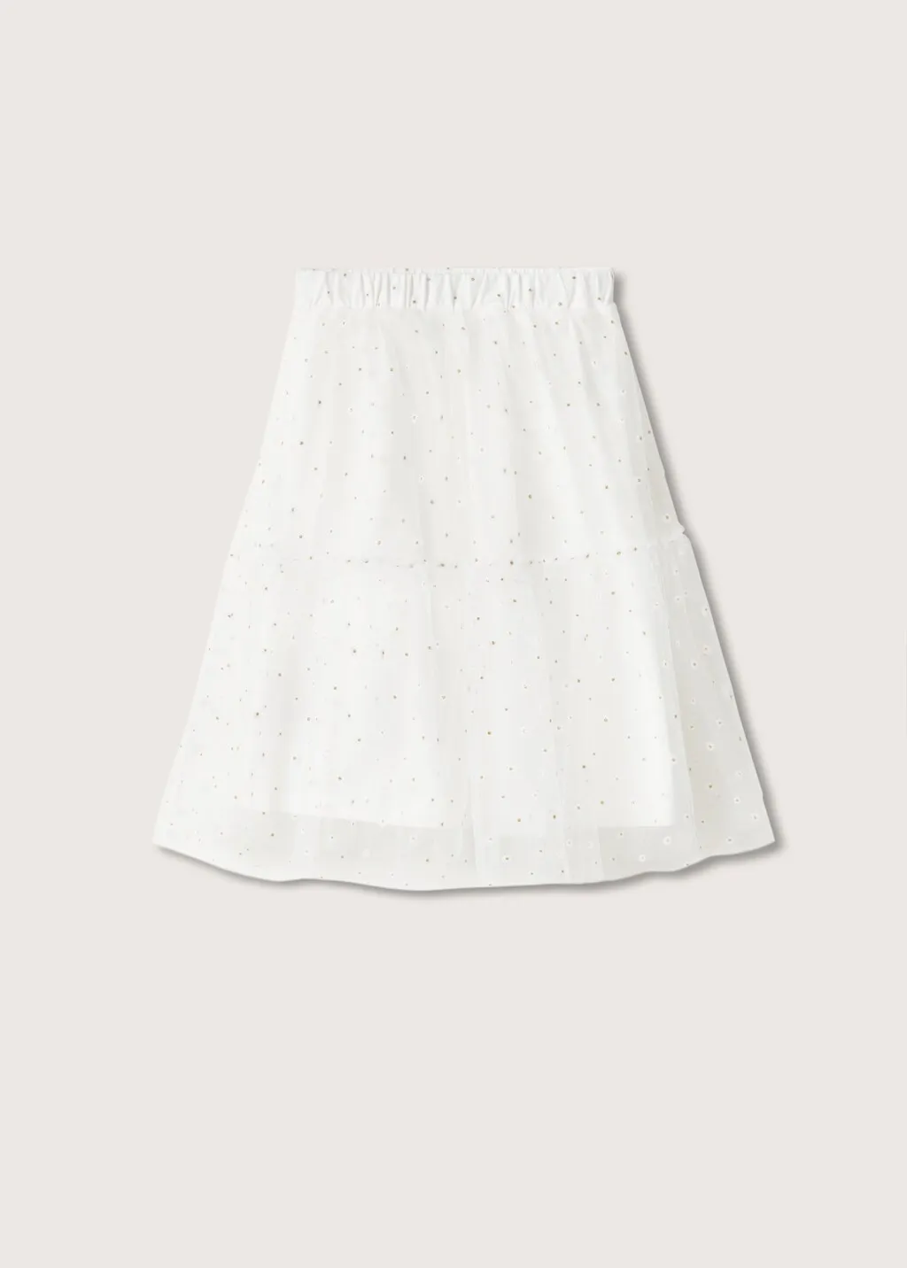 Gonna tulle ricamo fiori