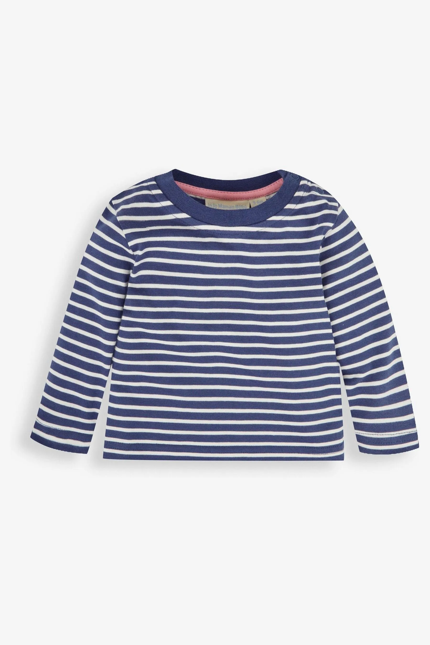 JoJo Maman Bébé 2-Pack Unicorn Appliqué & Stripe Baby Tops    