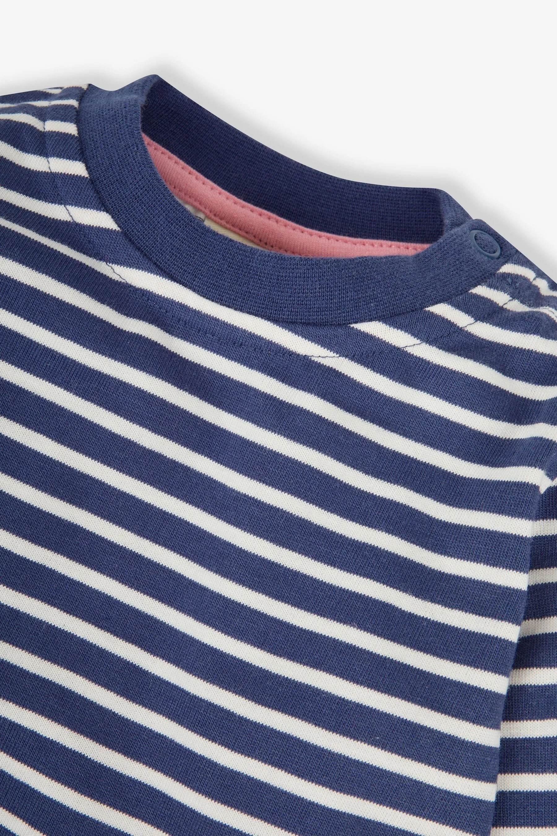 JoJo Maman Bébé 2-Pack Unicorn Appliqué & Stripe Baby Tops    
