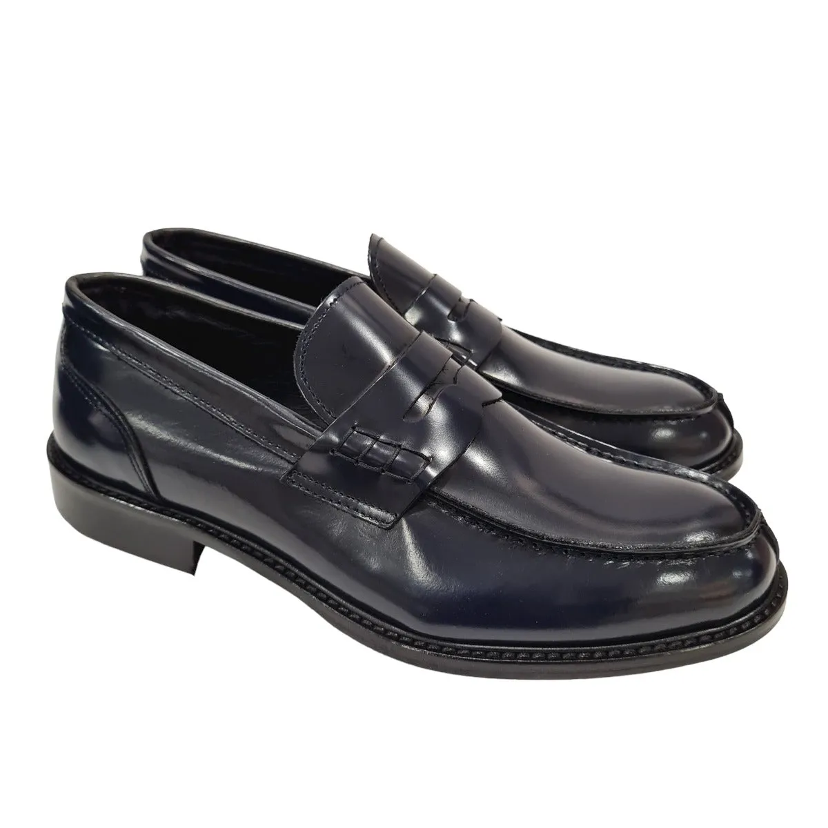 Les Poemes Mocassino Uomo  Blue art.14