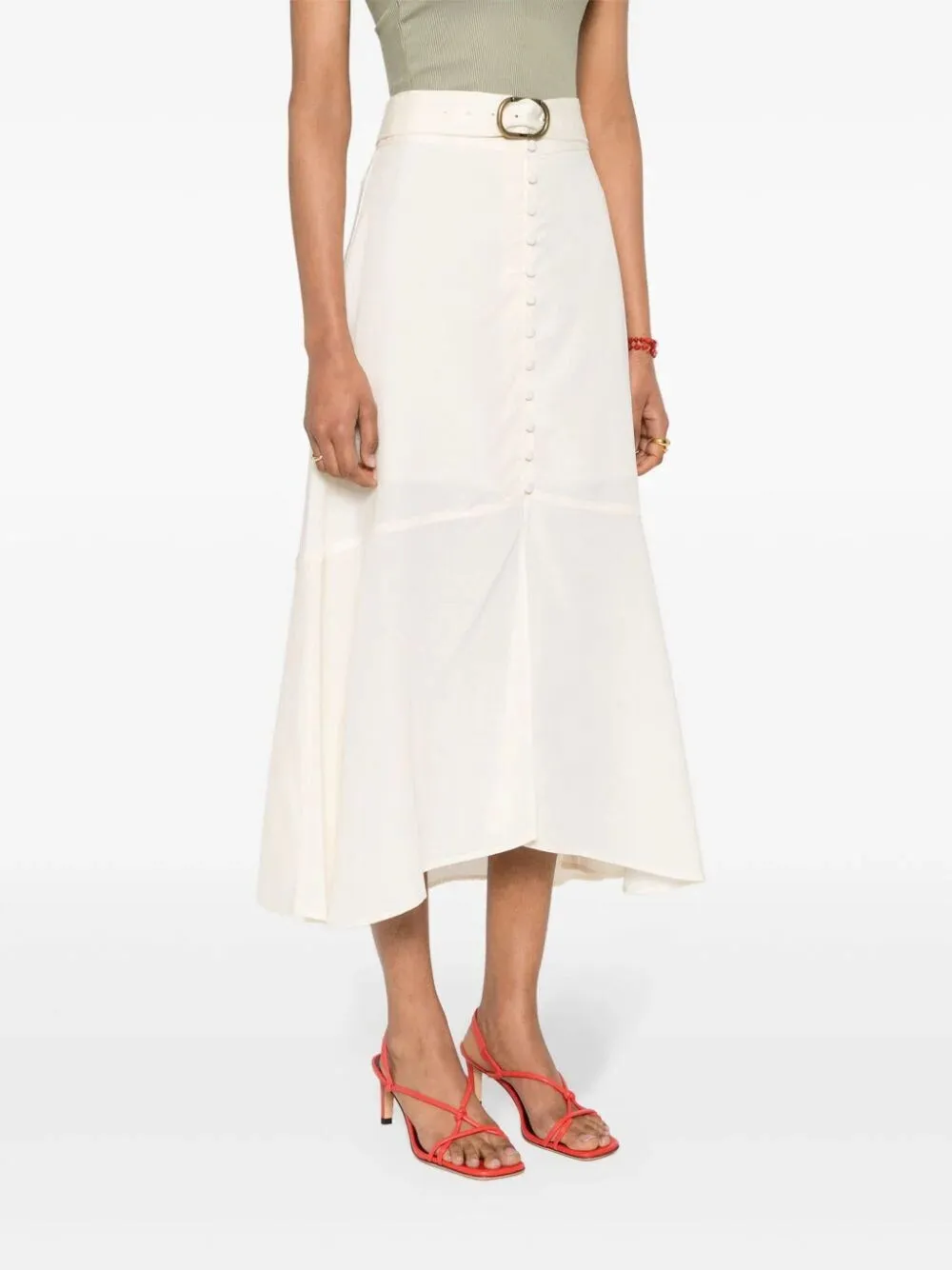 Long Skirt With Belt
