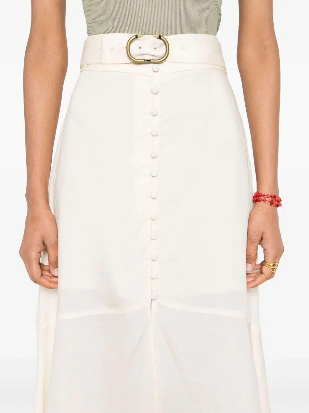 Long Skirt With Belt