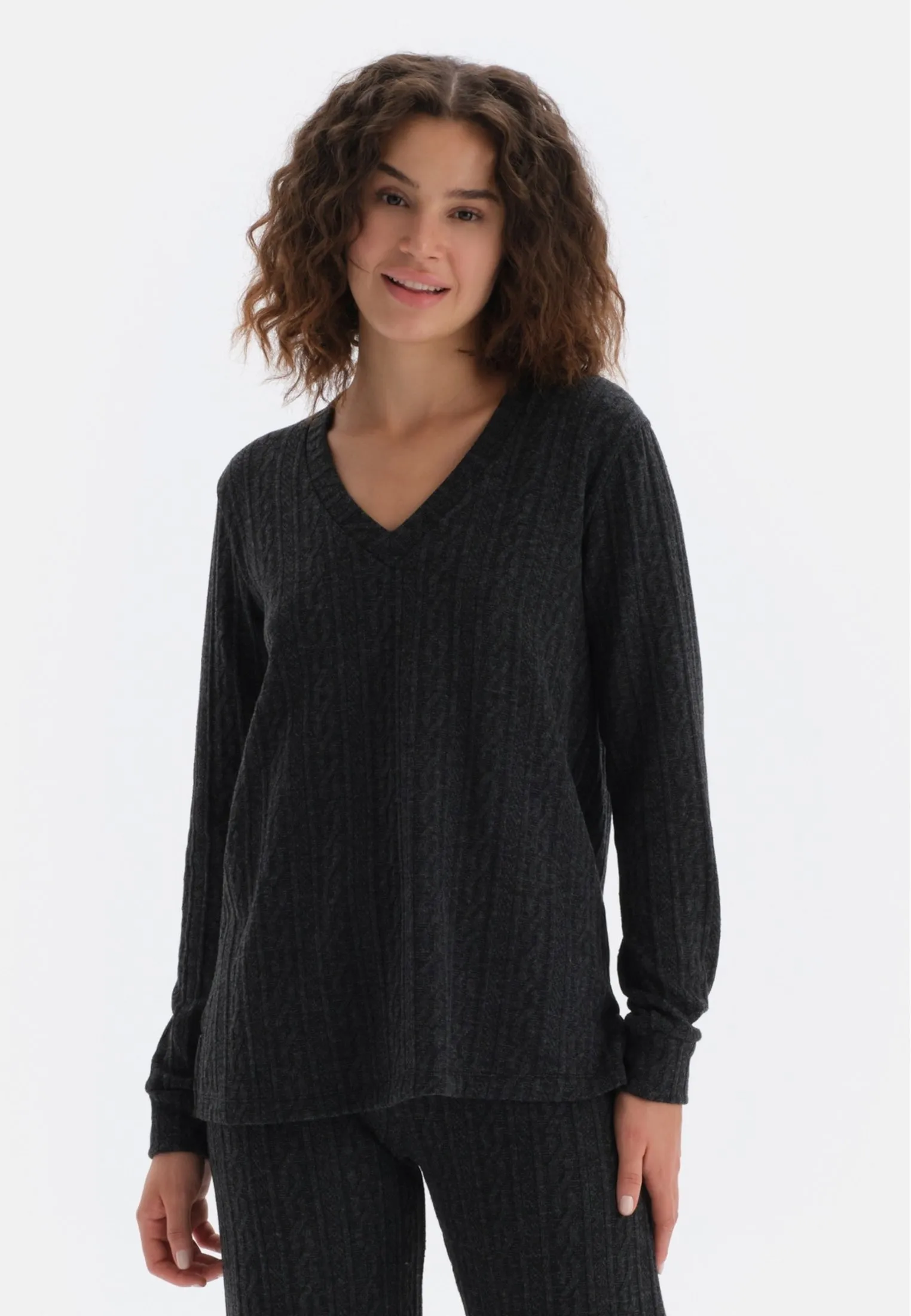 LONG SLEEVE V-NECK REGULAR  - Maglione