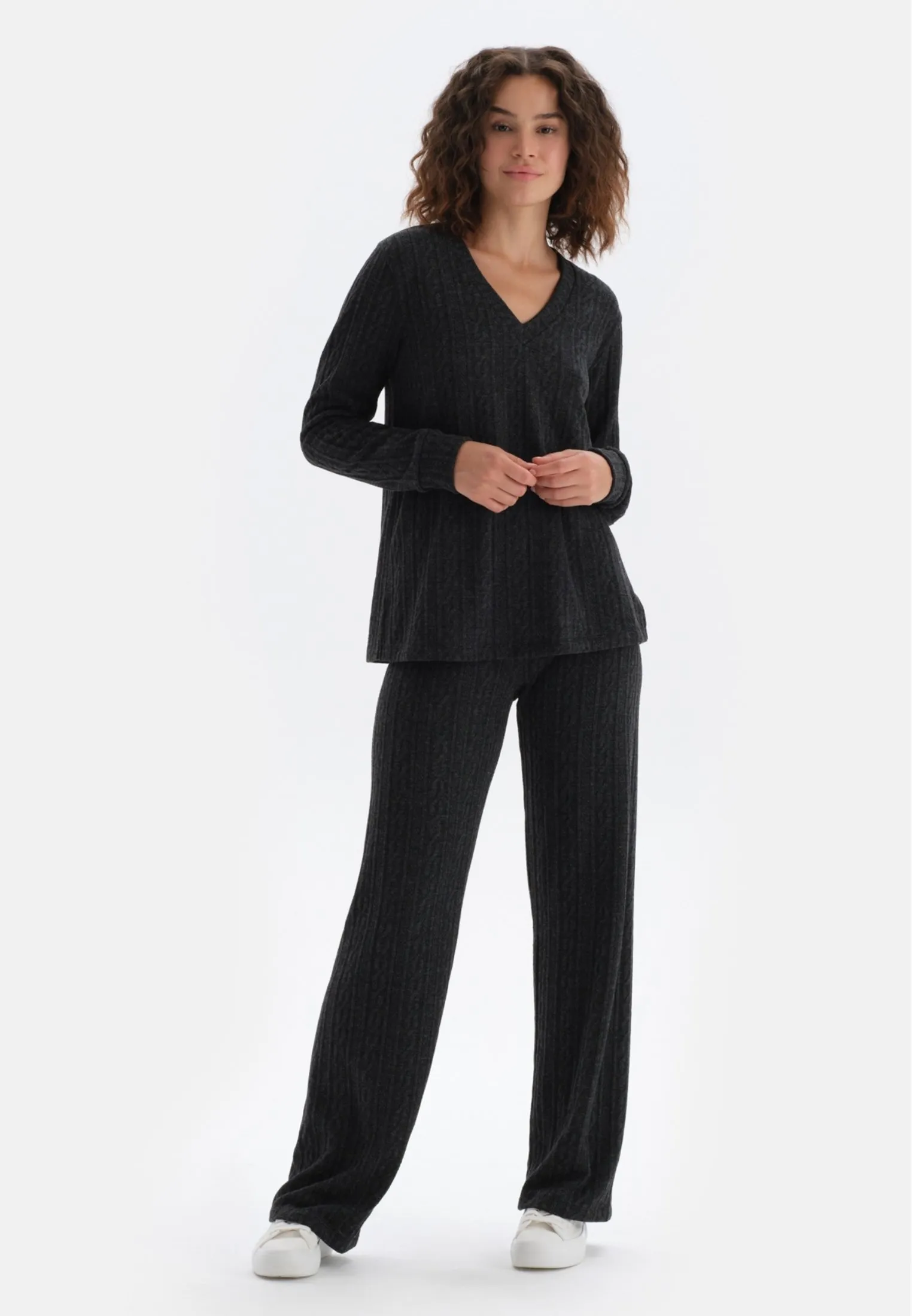 LONG SLEEVE V-NECK REGULAR  - Maglione
