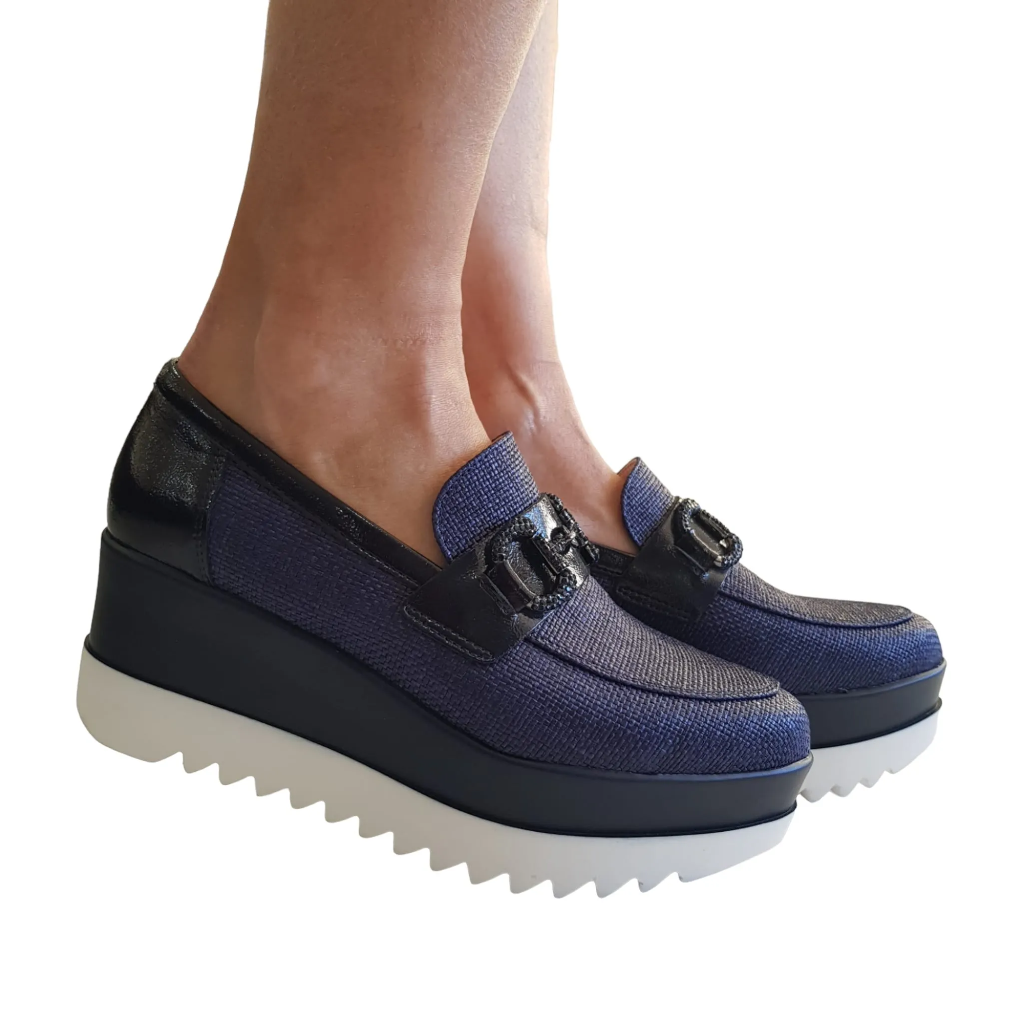 Lorenzo Mari Mocassino Donna Blu rif.792