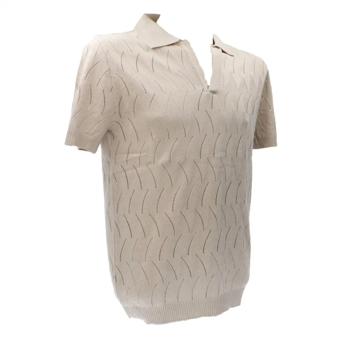 MAGLIA COLLO POLO DERBY M43 Beige