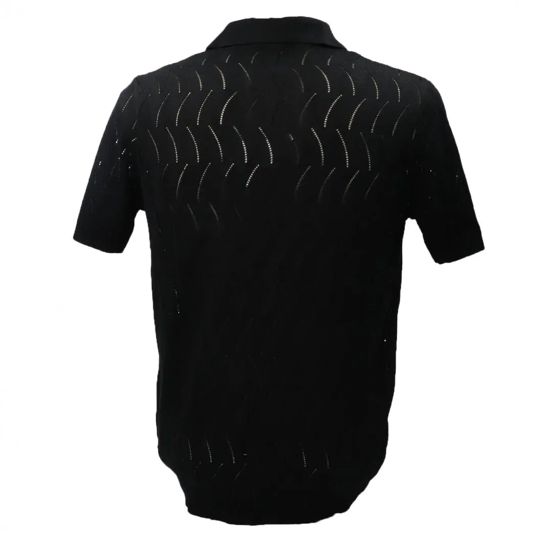 MAGLIA COLLO POLO DERBY M43 Nero