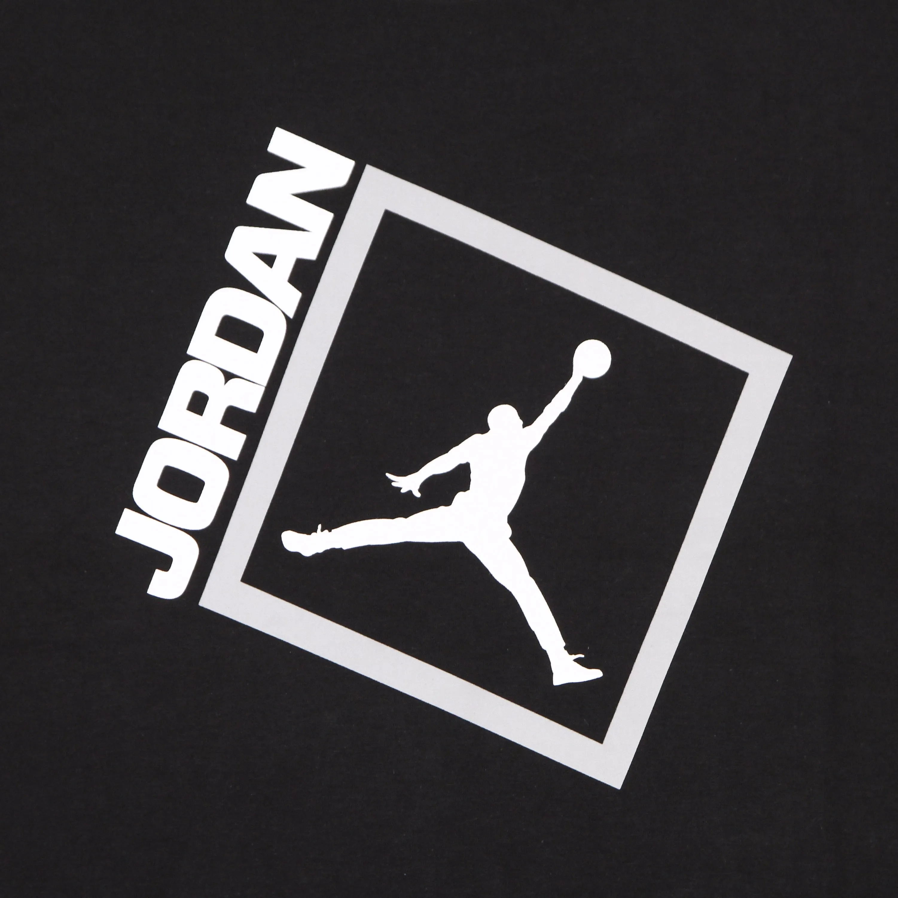 Maglietta Uomo Jumpman Box Short-sleeve Tee Crew Black/white