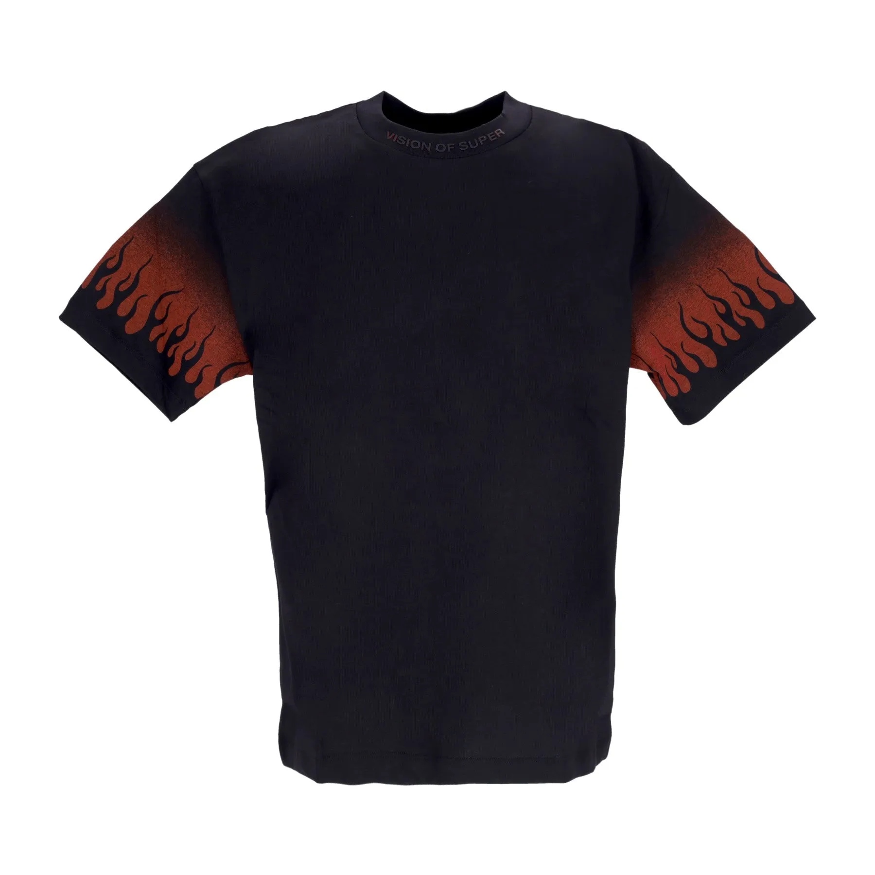 Maglietta Uomo Negative Flames Tee Black/red