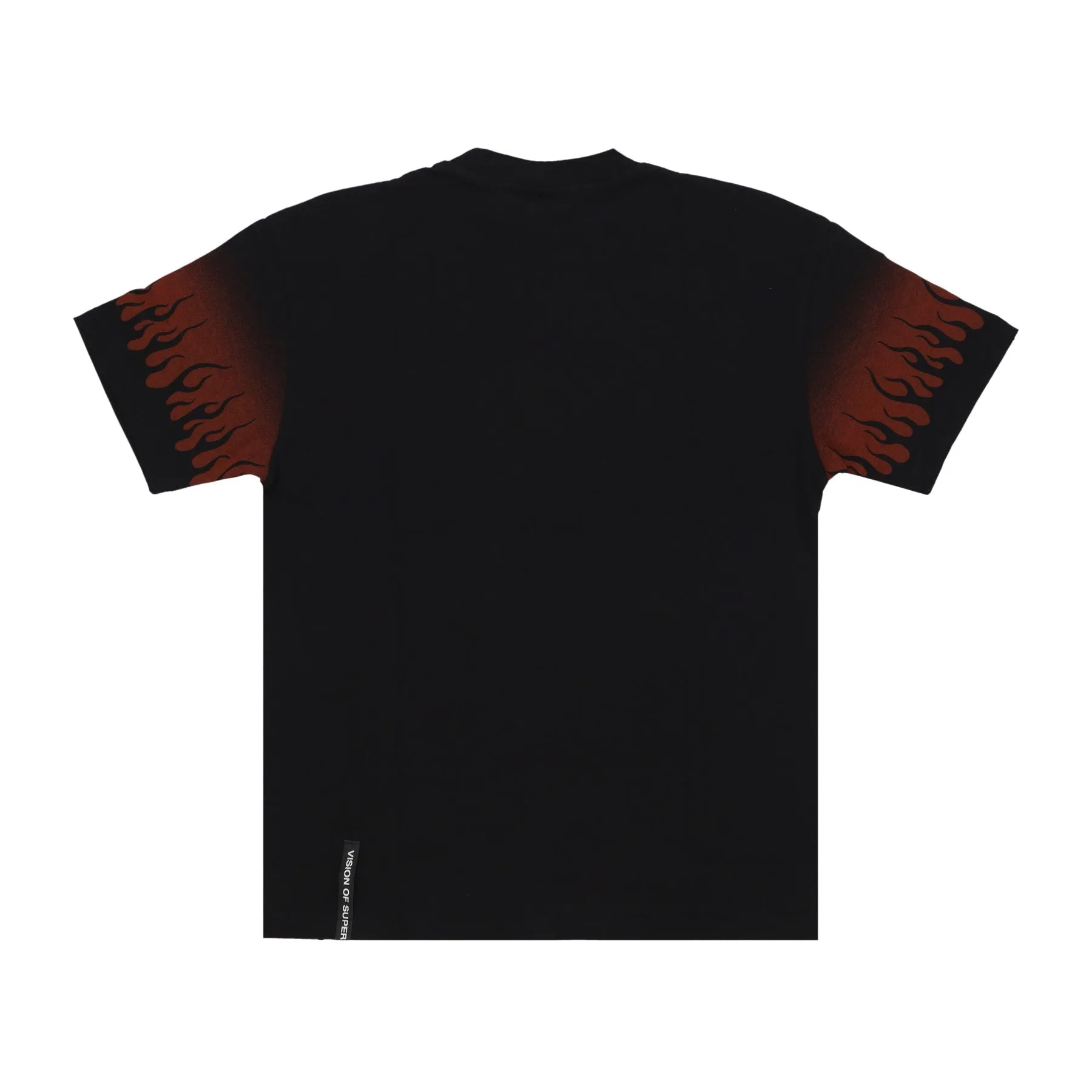 Maglietta Uomo Negative Flames Tee Black/red