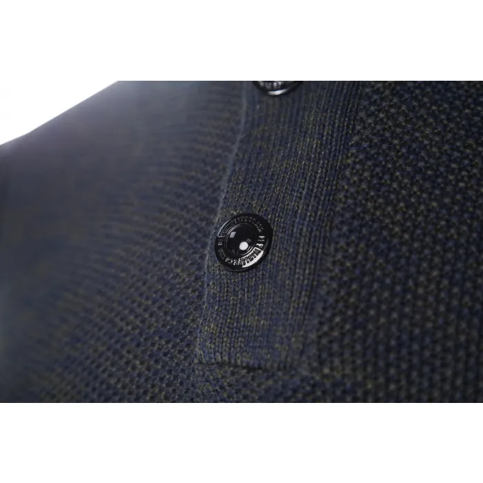 Maglione con bottoni Twinlife Blu Scuro