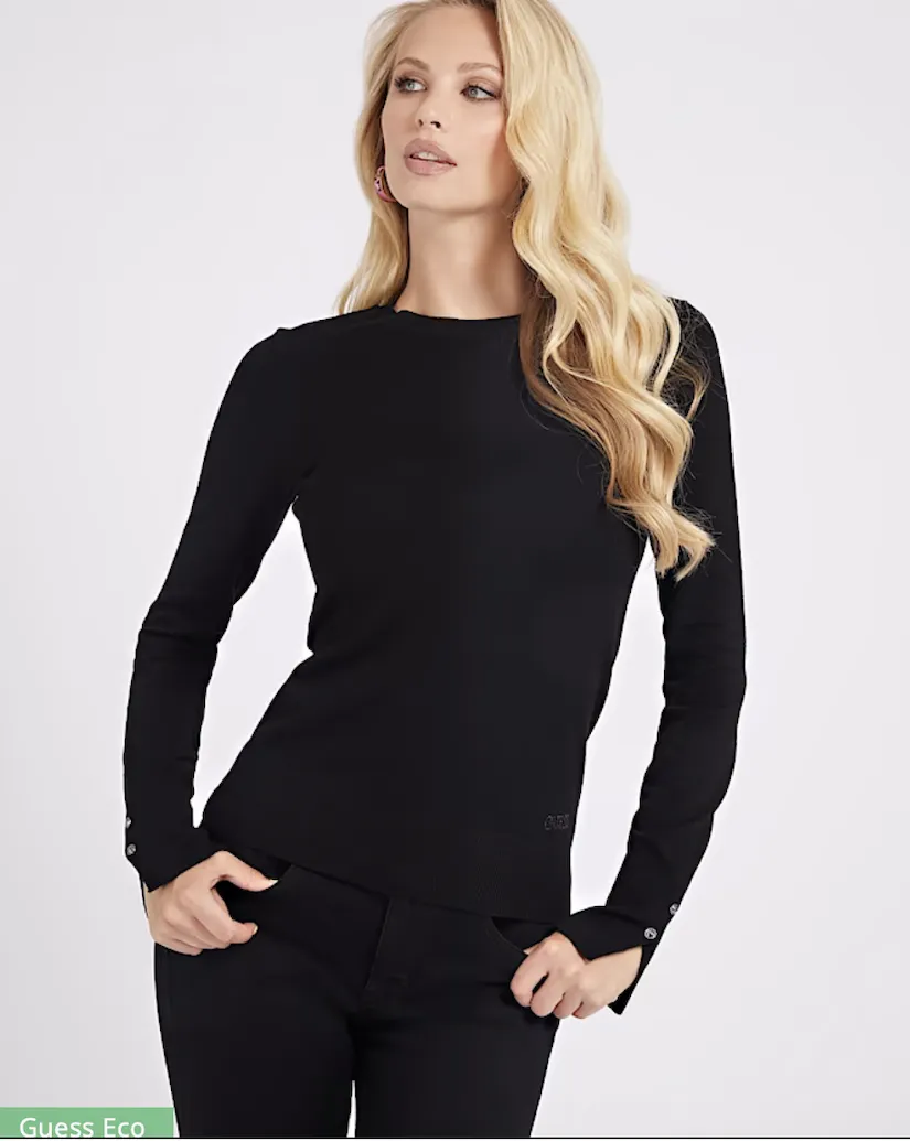 Maglione Guess Donna girocollo W2YR30Z2V62-JBLK