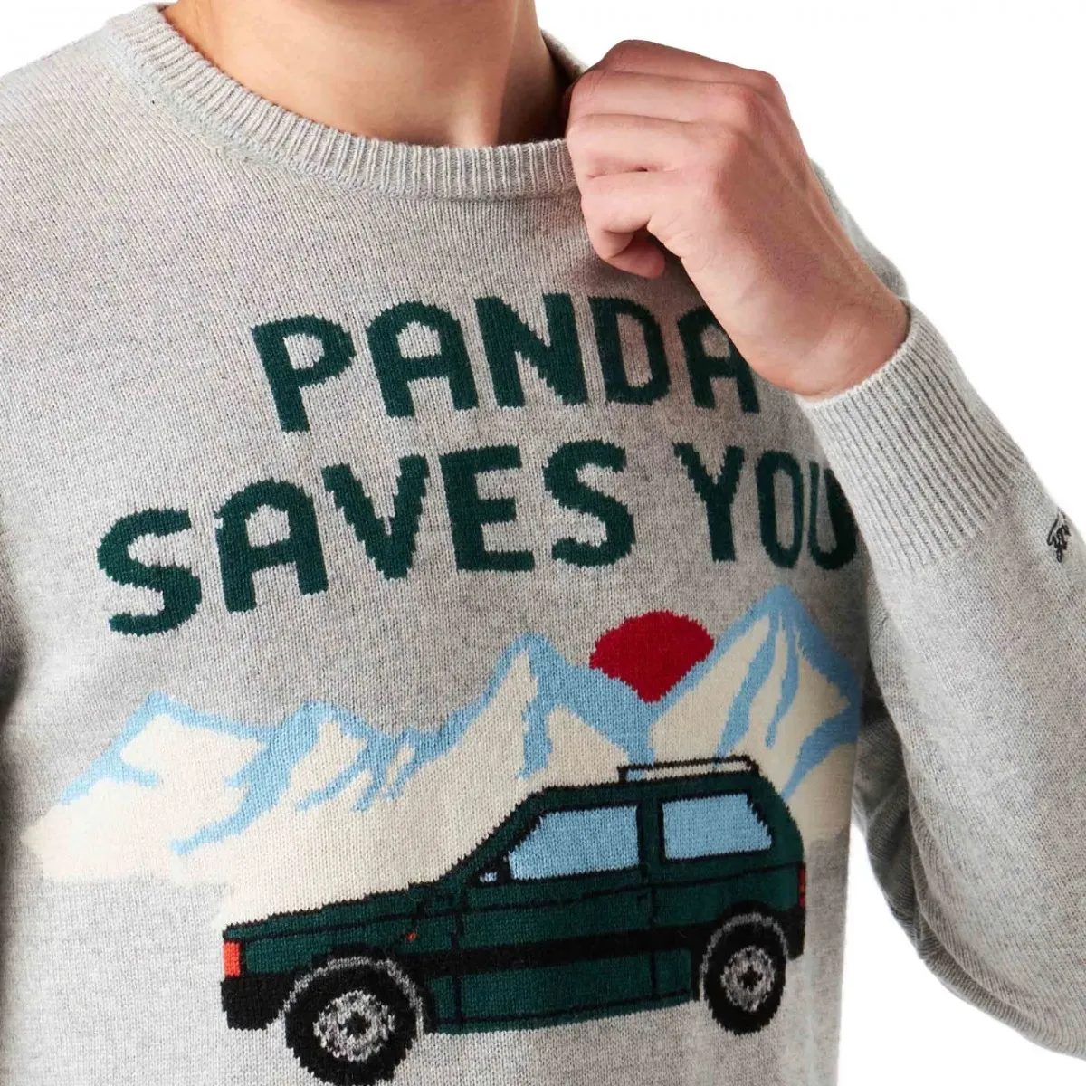 Maglione Heron Con Stampa Panda Save