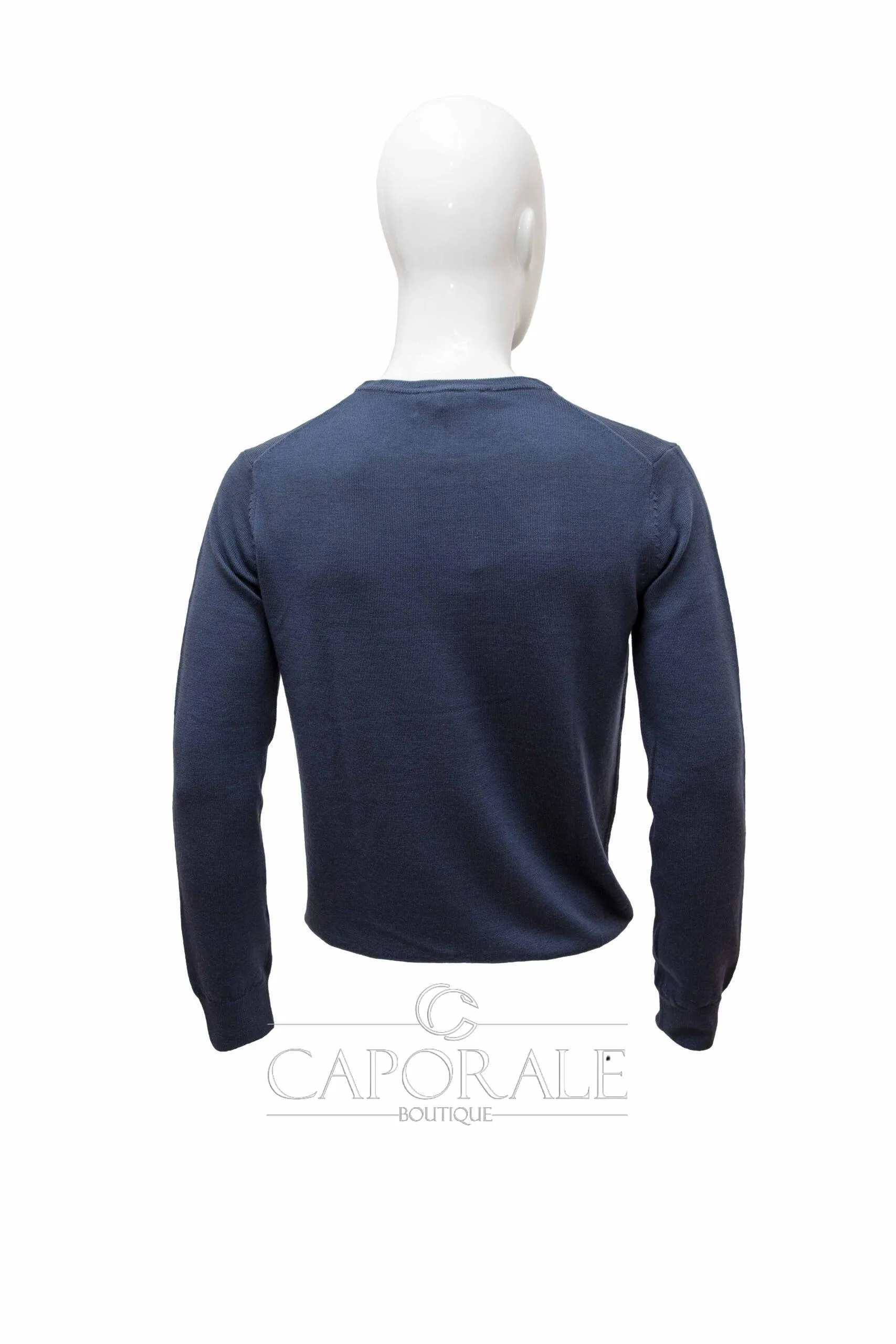 Maglione lana Roberto Cavalli HSM616 blu