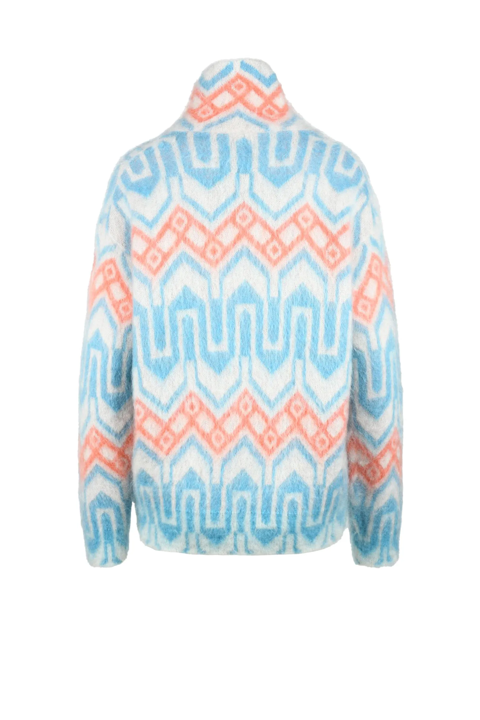 Maglione MONCLER GRENOBLE  Celeste – Rosa