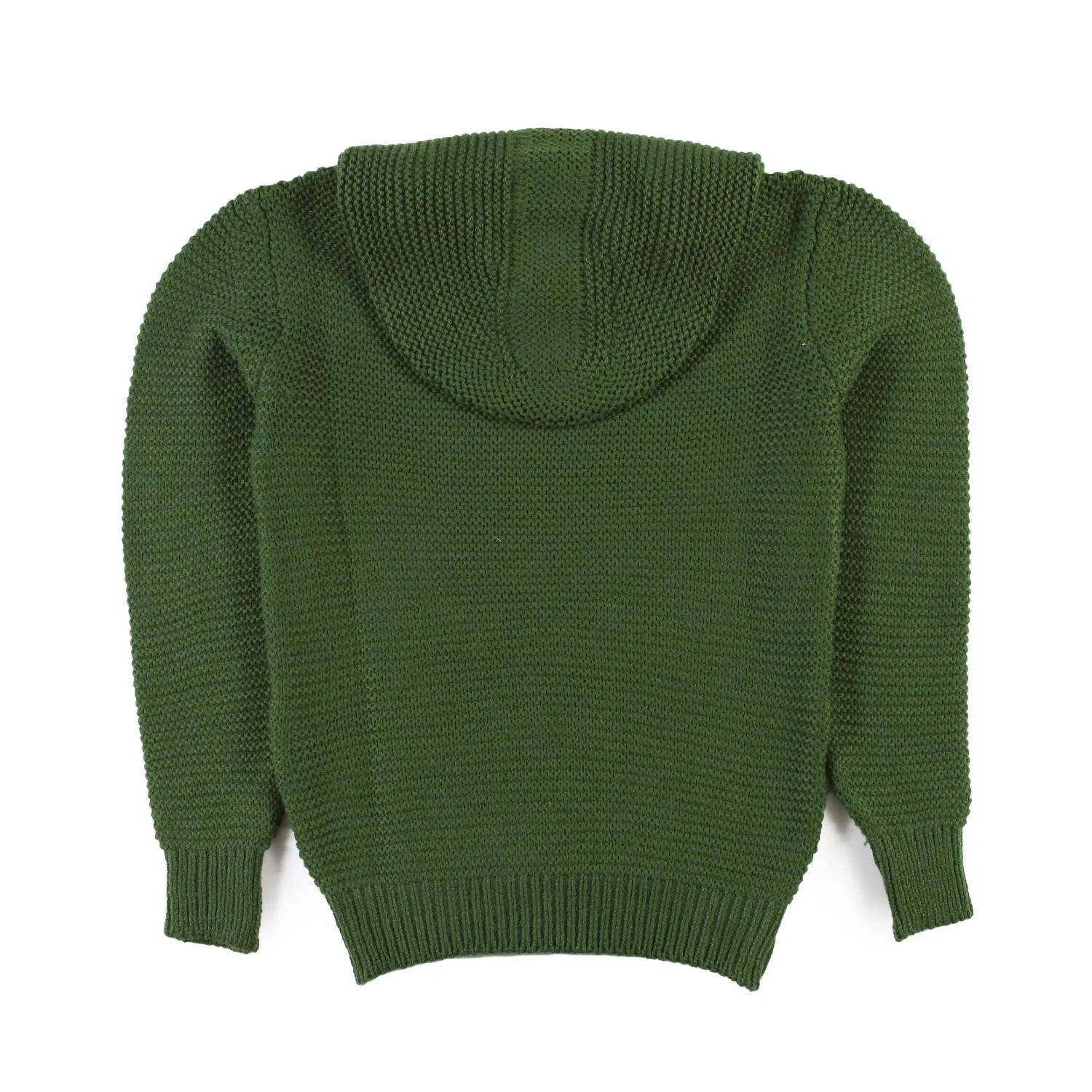 Maglione Nk Matese Verde Con Cappuccio