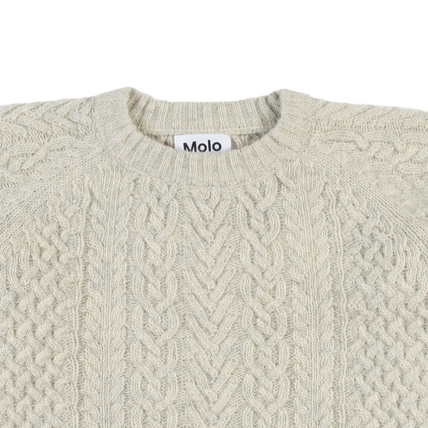 Maglione Unisex Birk Ecru Chiaro Melange