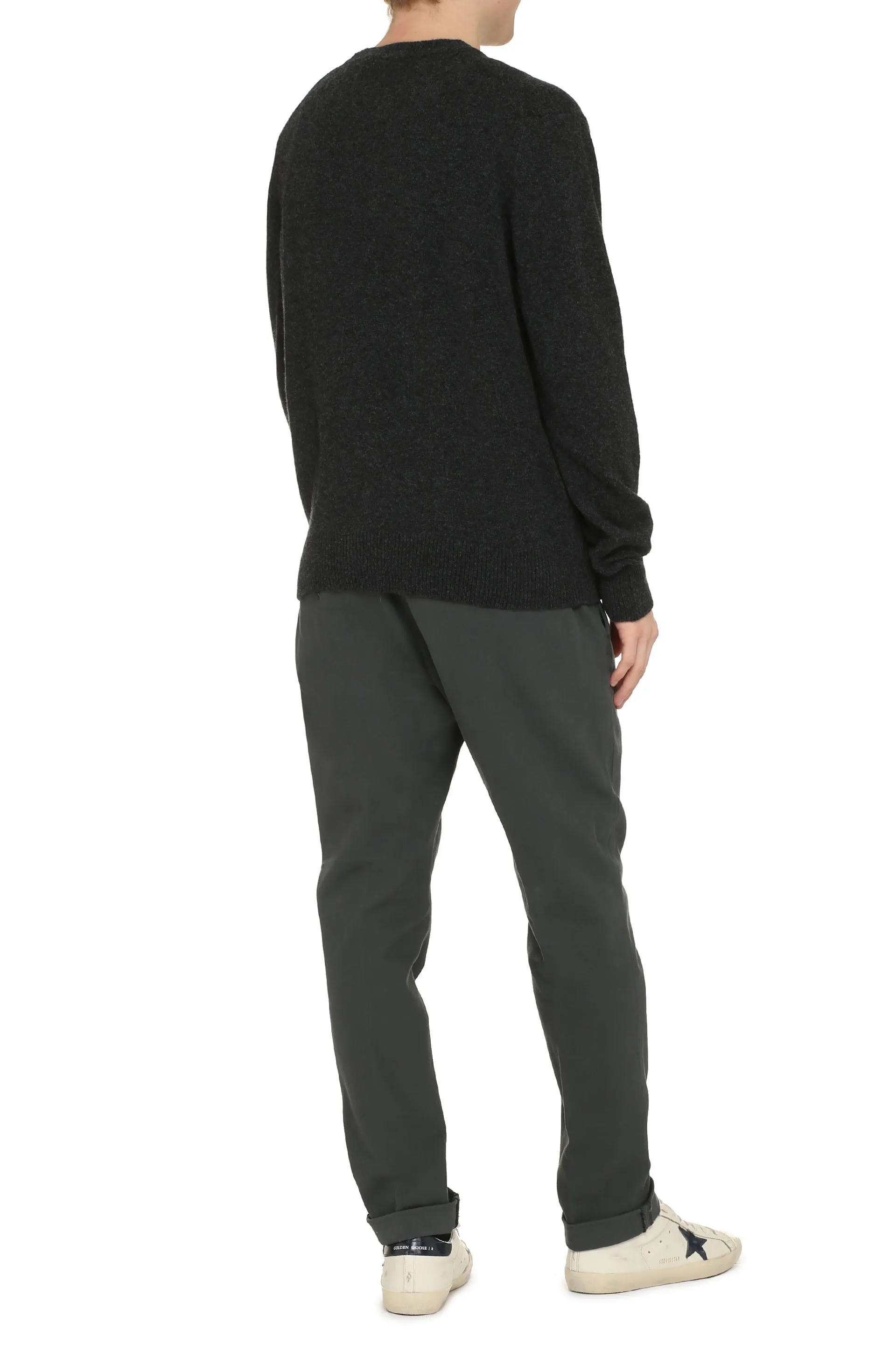 Maison Kitsuné Maglione girocollo in lana