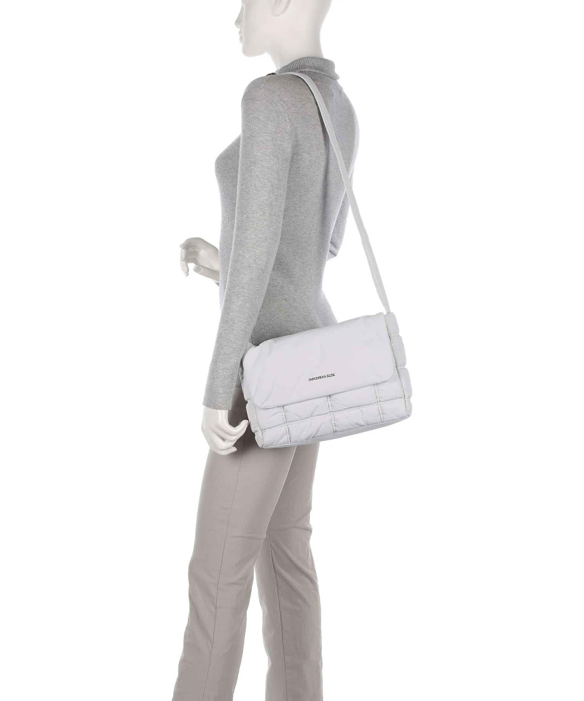  Mandarina Duck Pillow Dream Borsa a spalla nylon grigio chiaro  