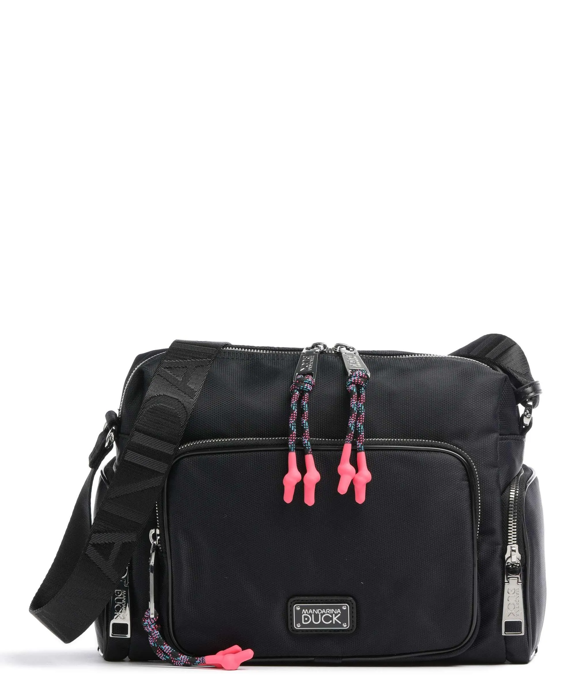  Mandarina Duck Style Borsa a spalla nylon nero  