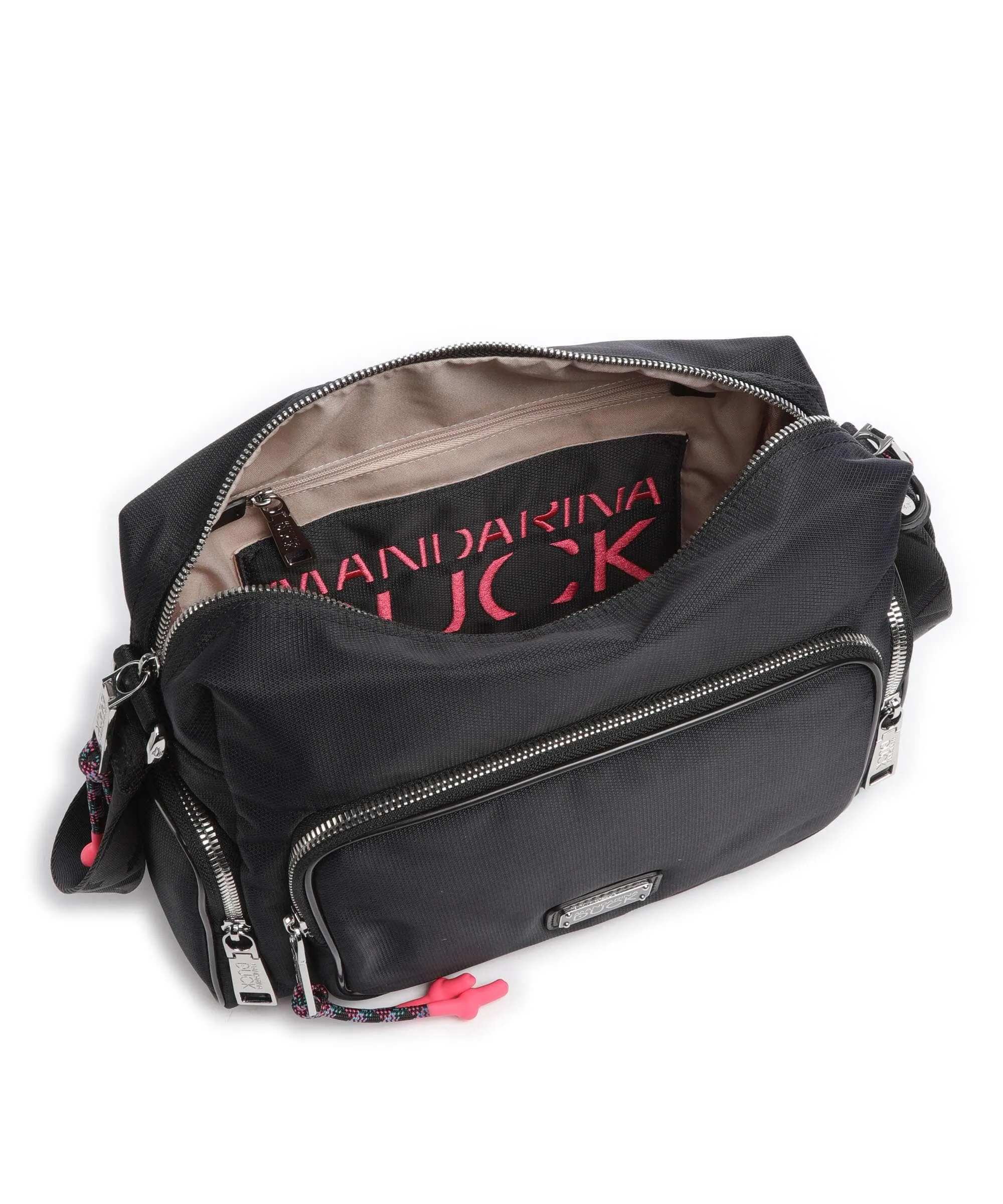  Mandarina Duck Style Borsa a spalla nylon nero  