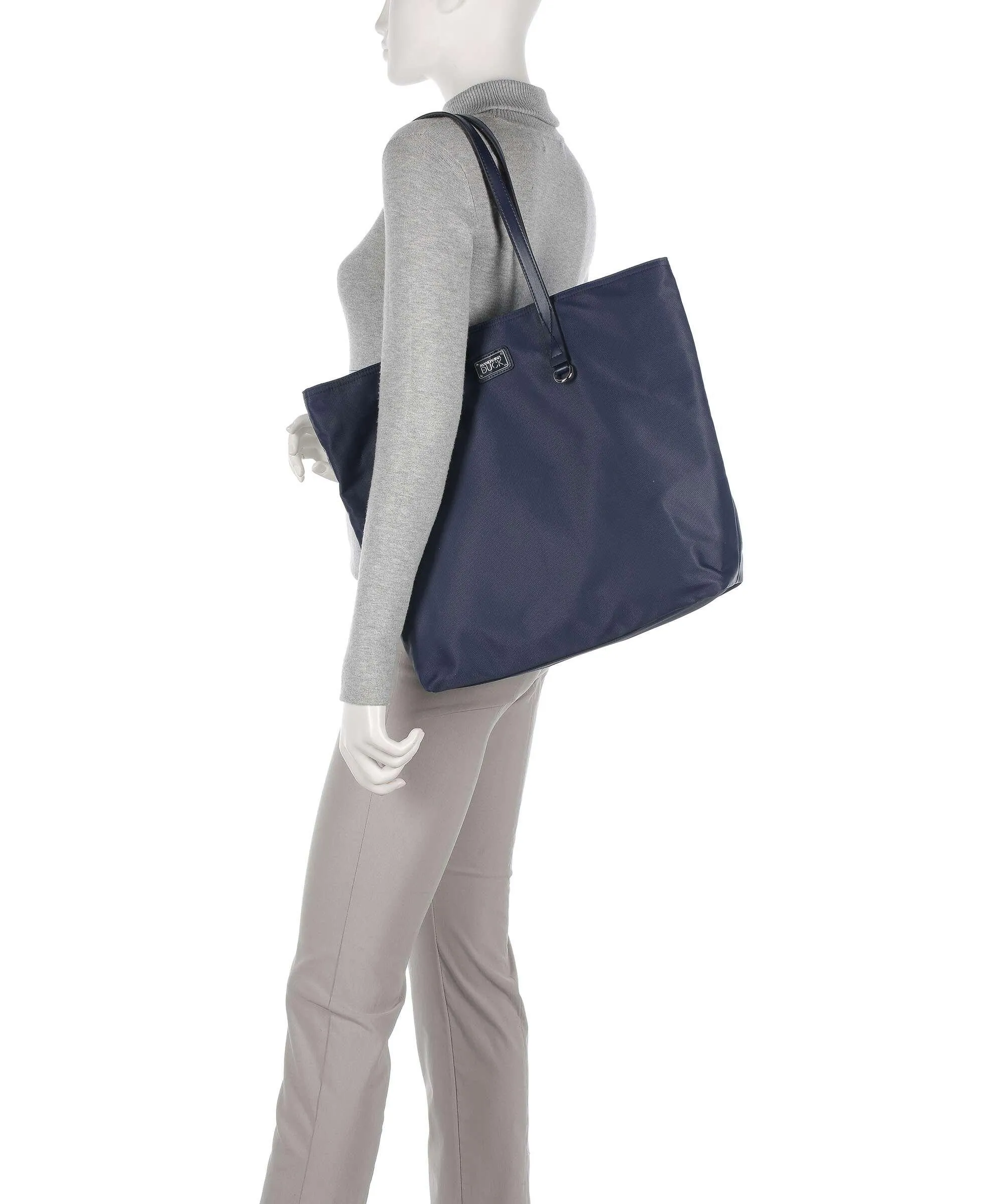  Mandarina Duck Style Borsa shopper nylon blu scuro  