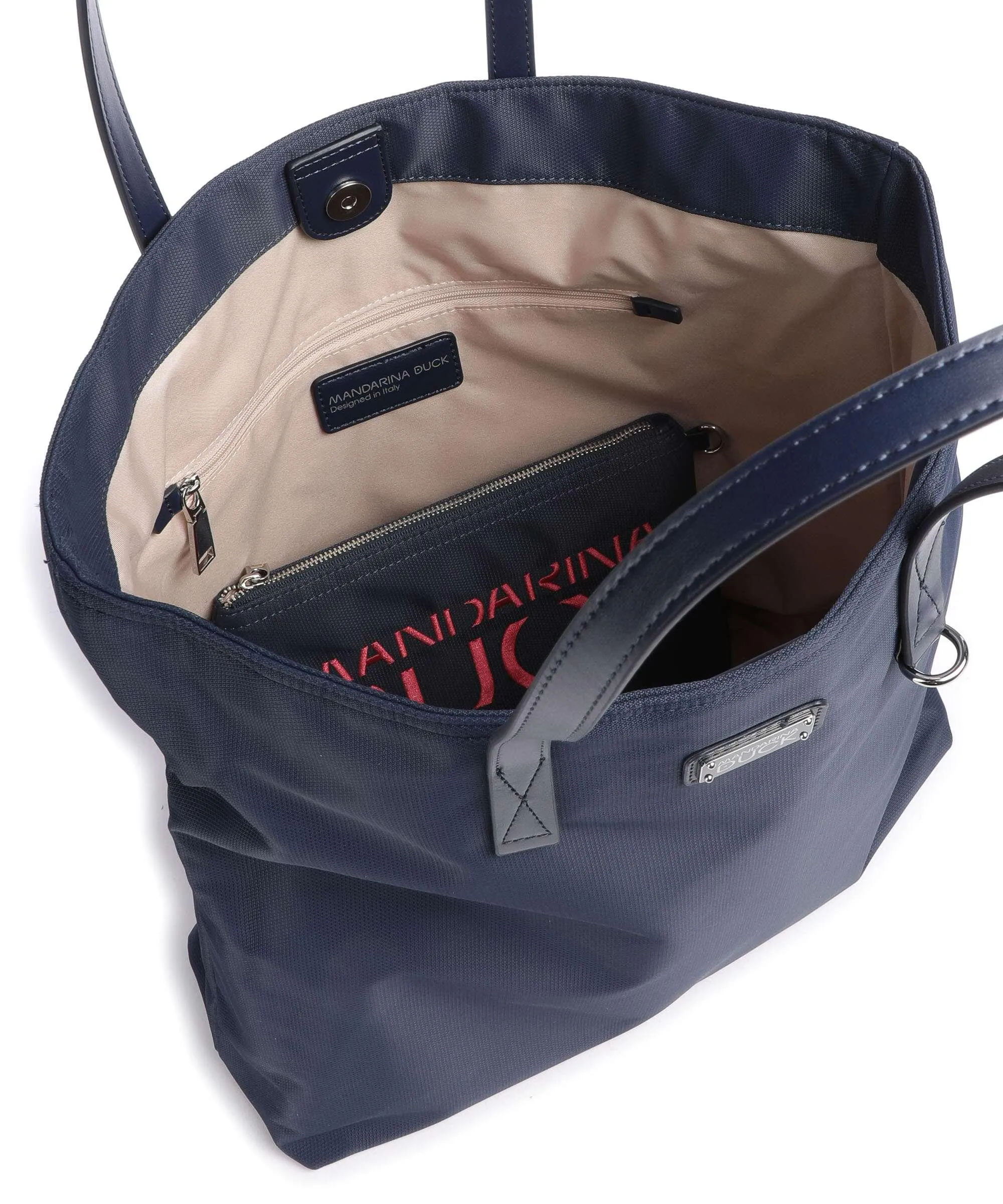  Mandarina Duck Style Borsa shopper nylon blu scuro  