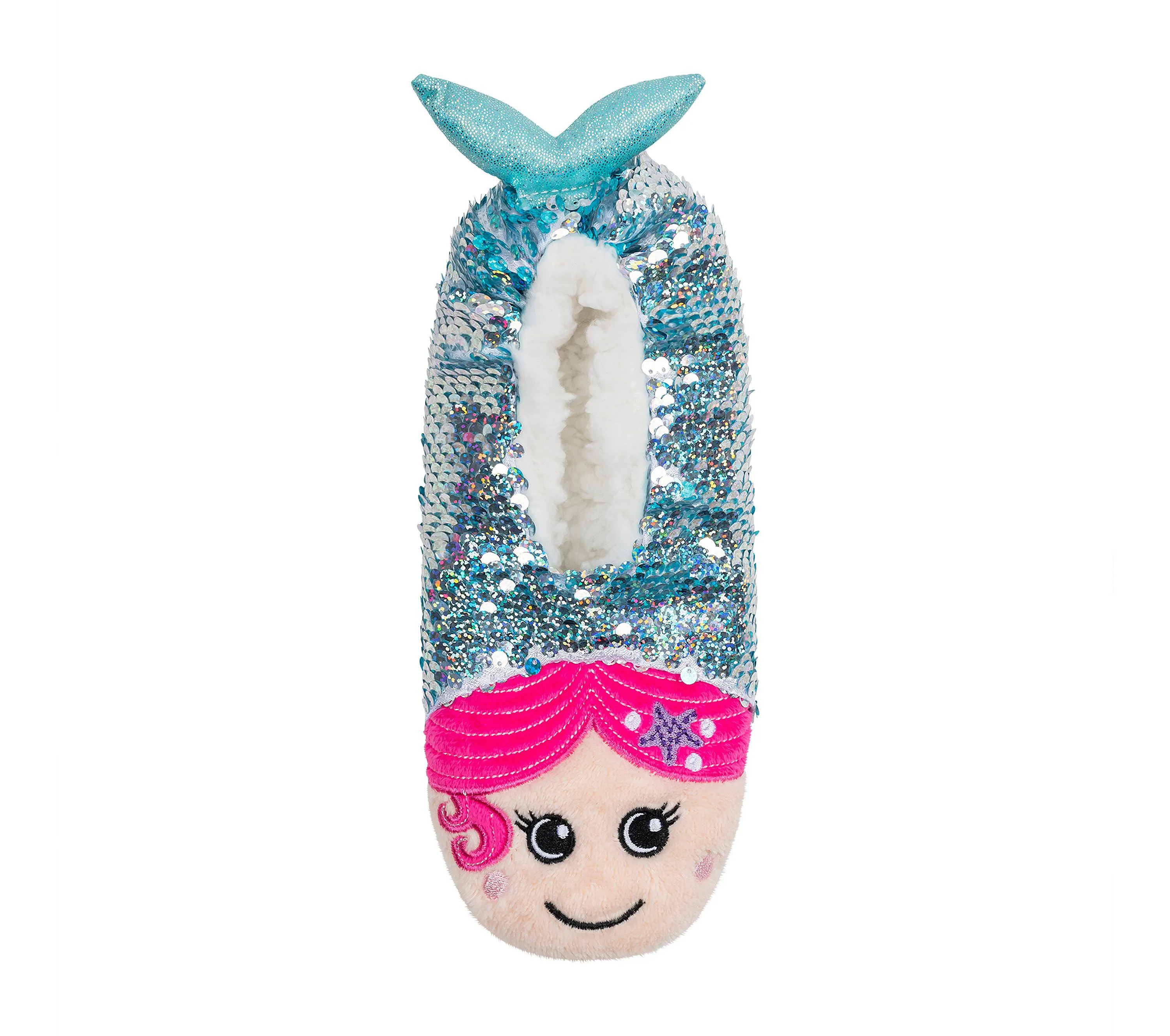 Mermaid Floral Slipper Socks - 1 Pack