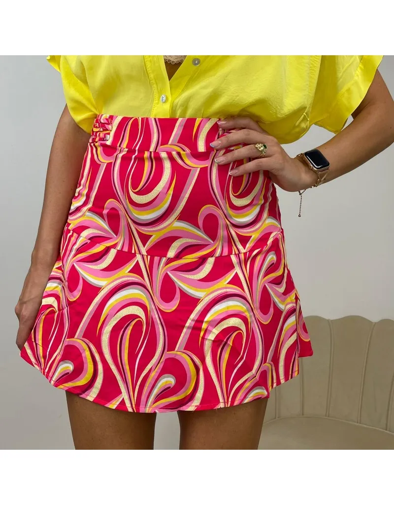 MINI GONNA FANTASIA FUCSIA
