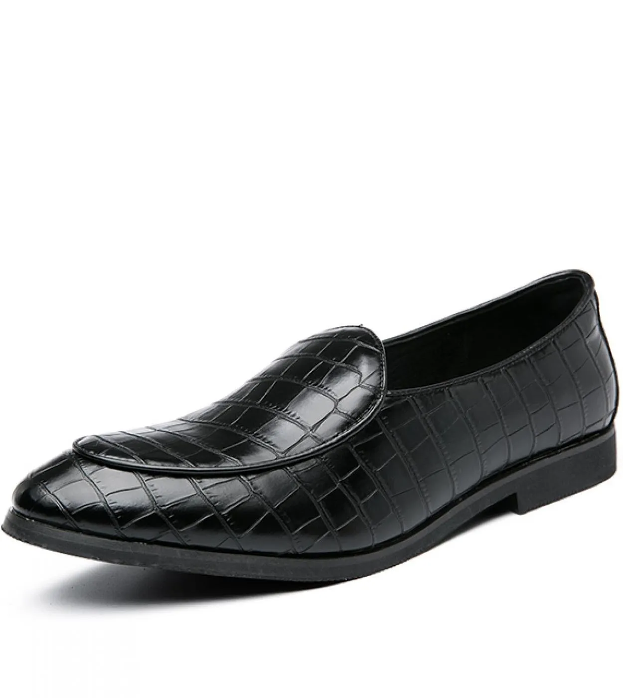 Mocassini neri da uomo Scarpe in pelle Slip On Uomo S Punta a punta Scarpe da uomo rosse da lavoro di lusso Mocassini da esterno