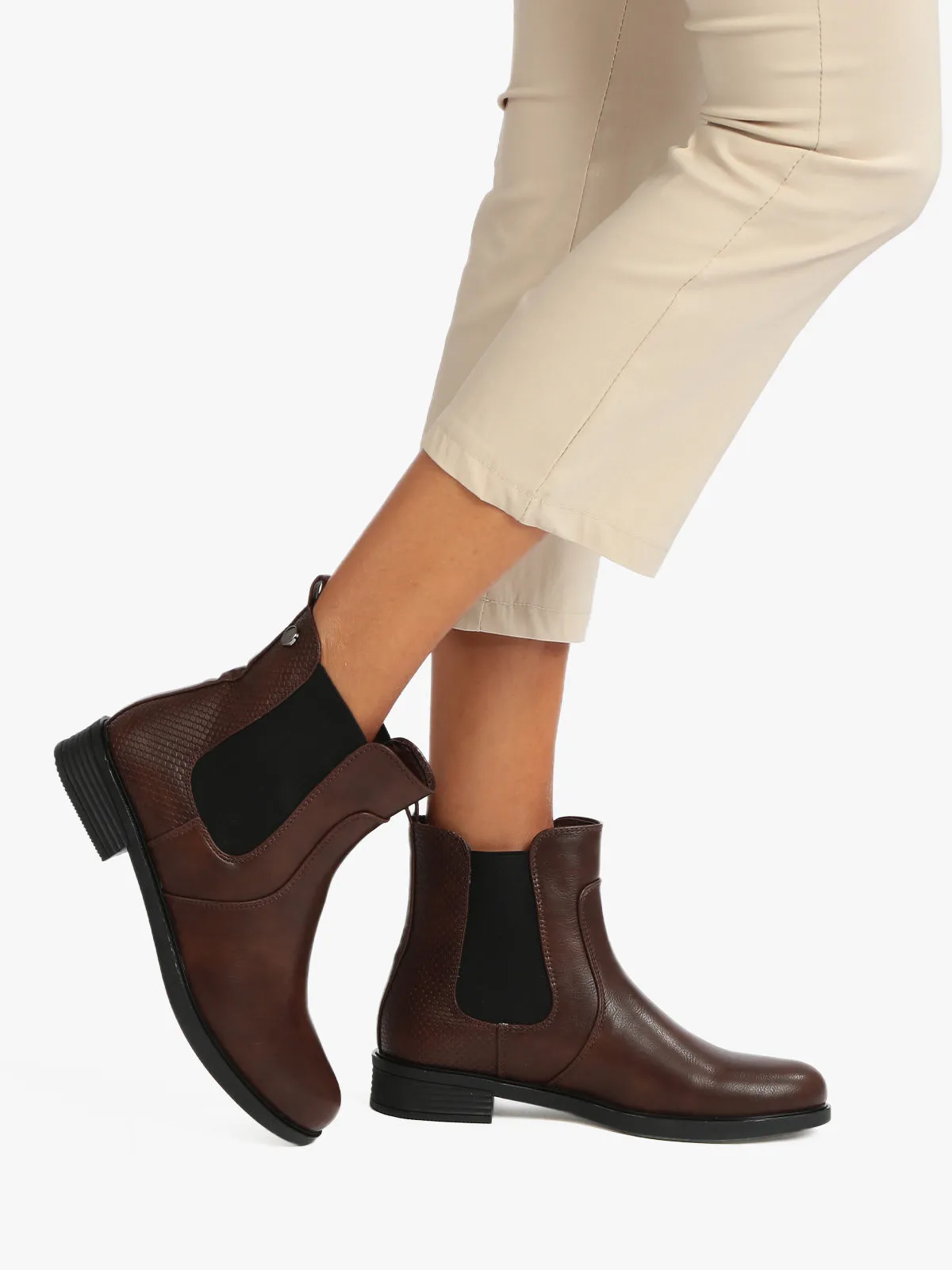Mulanka Bottines chelsea pour femme