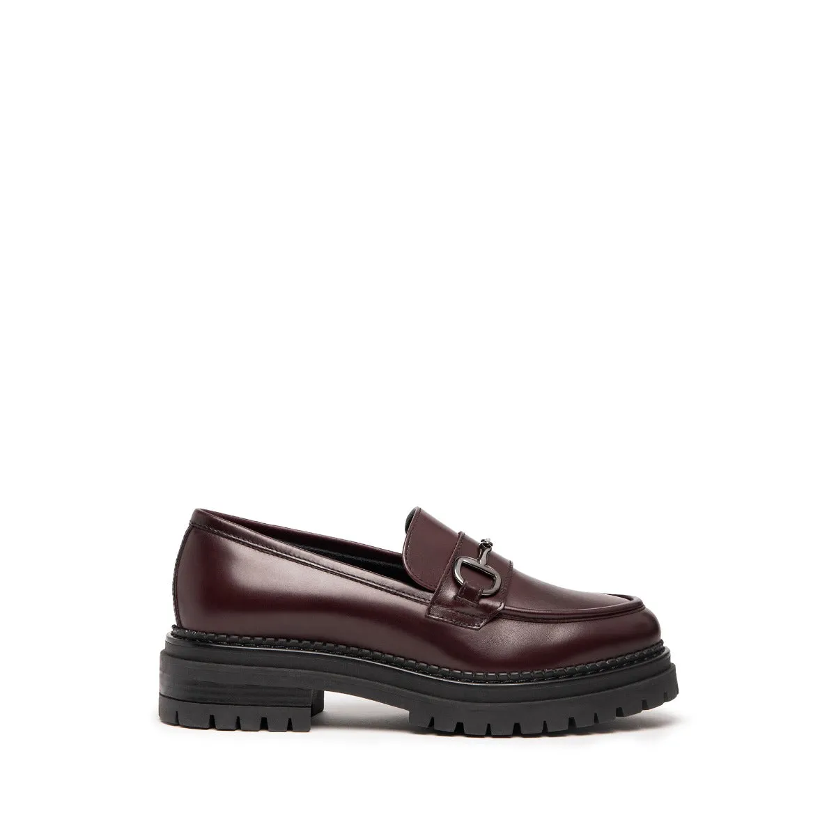 NERO GIARDINI I217715D-613 MOCASSINO MORSETTO BORDEAUX  