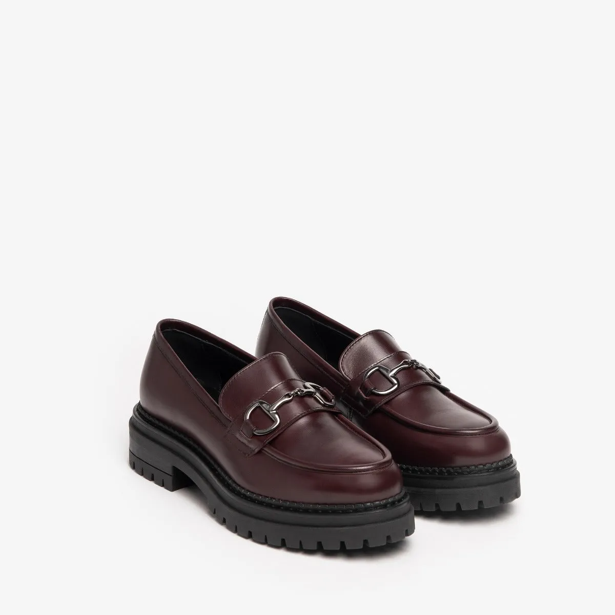 NERO GIARDINI I217715D-613 MOCASSINO MORSETTO BORDEAUX  