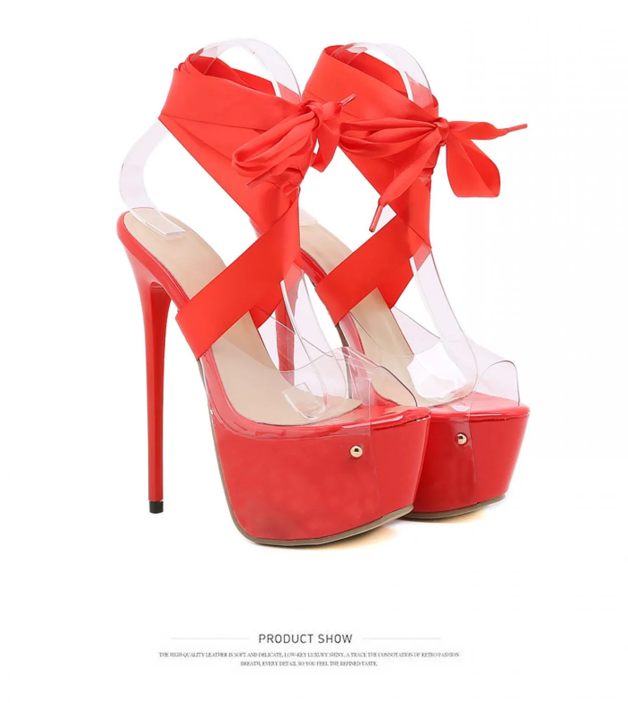 New 16cm High Heel Waterproof Platform Roman Sandals  Womens Sandals